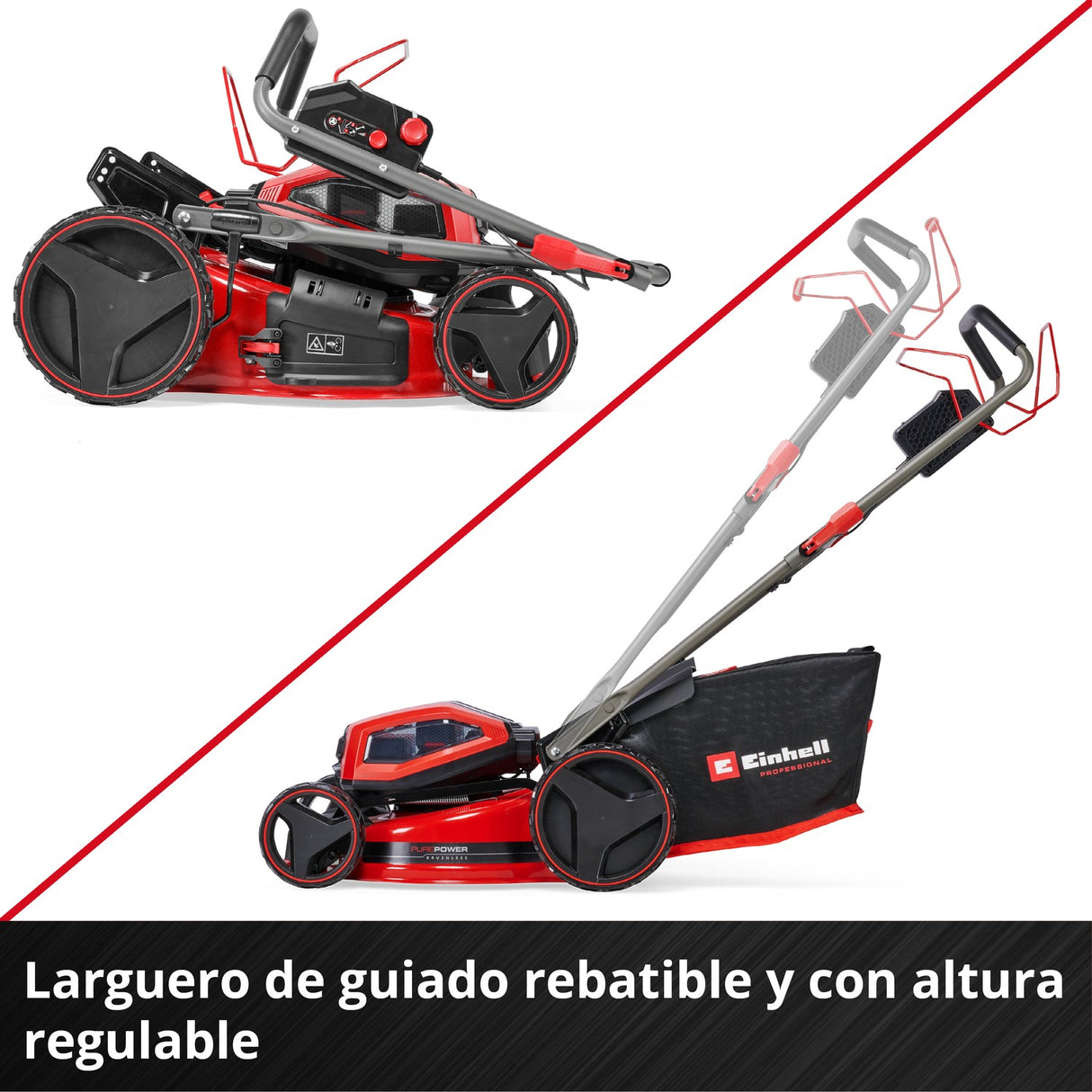 Kit Cortacésped Inalámbrico 2x18V 47 cm 65 L GP-CM 36/47 S 4x4,0Ah Einhell - detalle 7