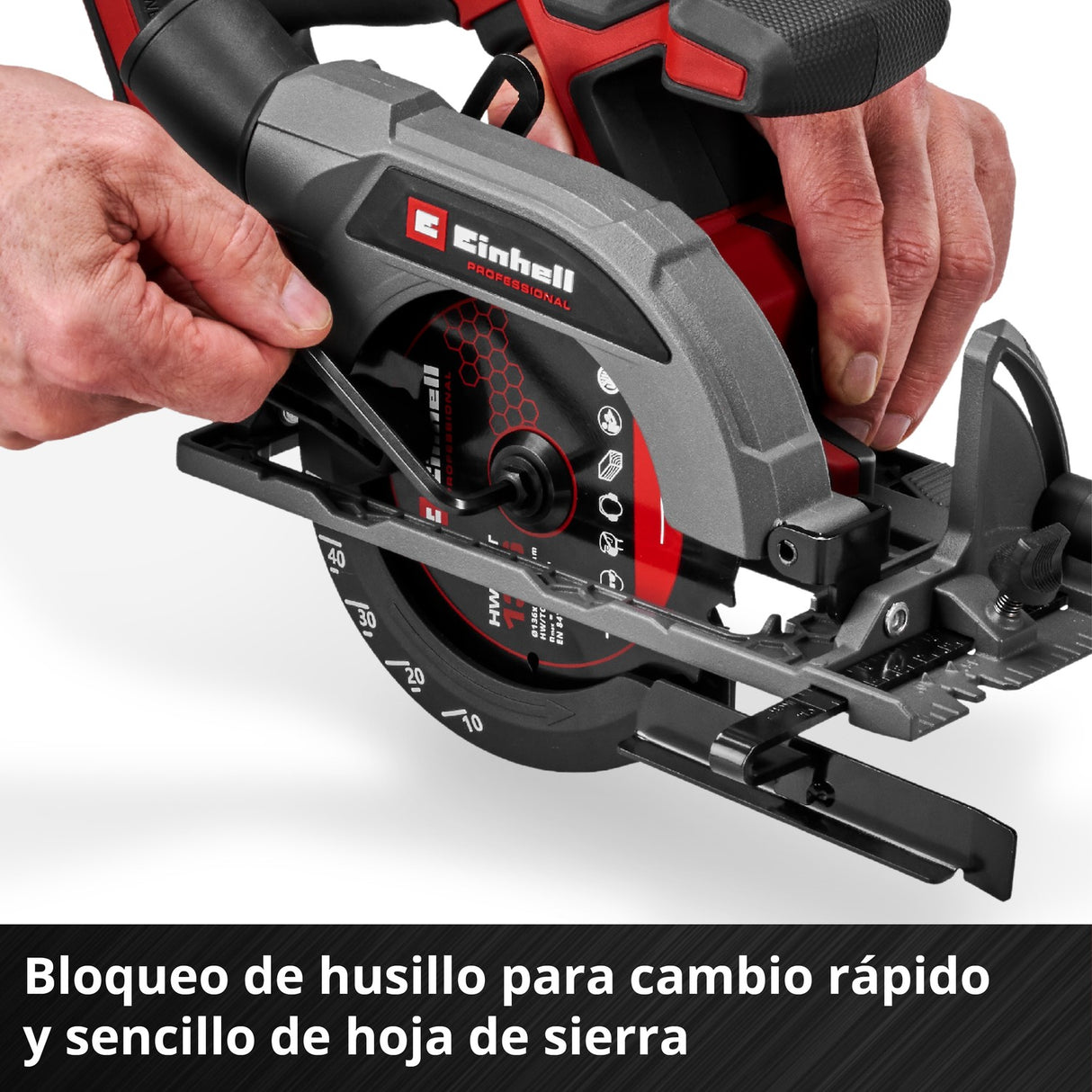 Sierra Circular Inalámbrica 18V 136 mm TP-CS 18/136-C Solo Einhell - detalle 4
