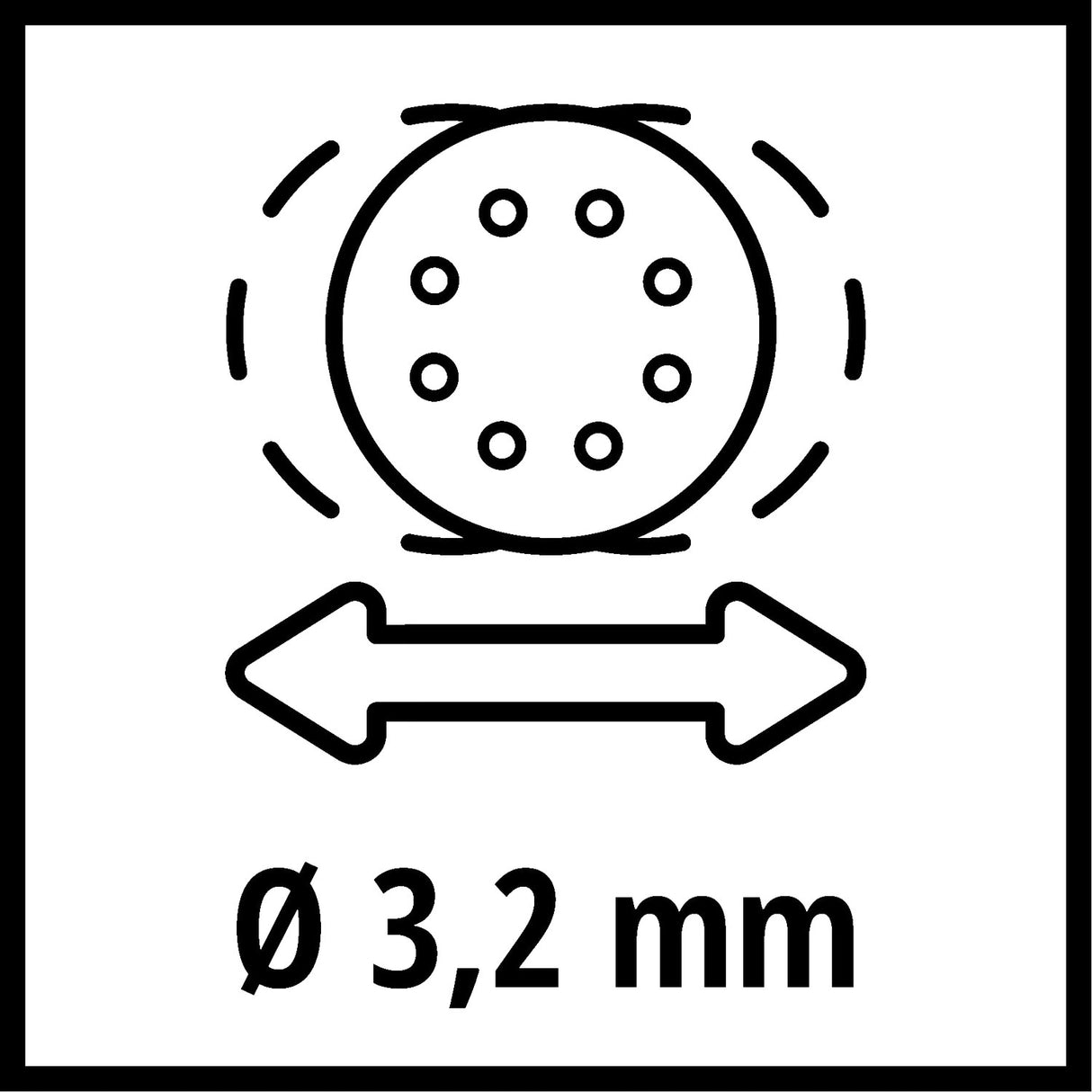 Lijadora Roto Orbital Inalámbrica 18V 125 mm TP-RS 18/32 Einhell - detalle 5