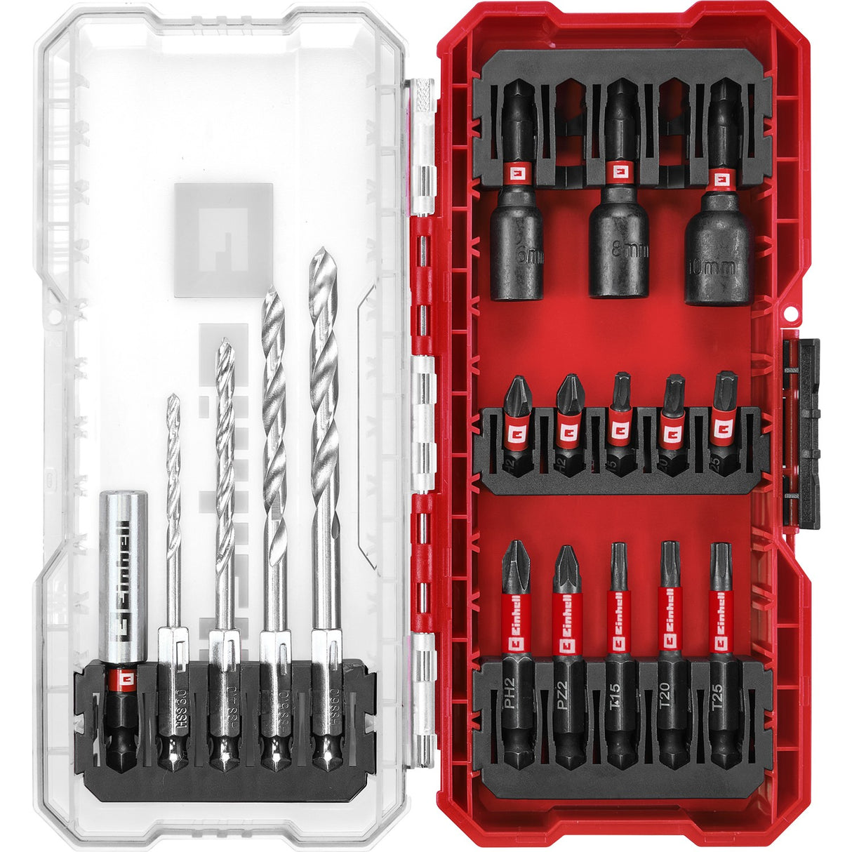 Set 18 Brocas para Metal y Puntas de Impacto Einhell - detalle 2