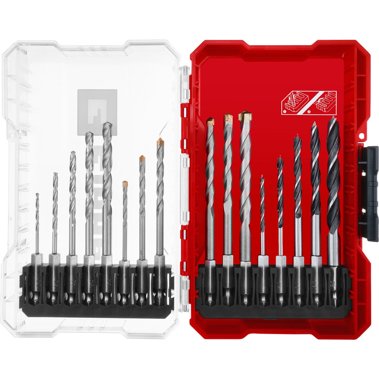 Set 16 Brocas para Madera, Metal y Concreto Einhell