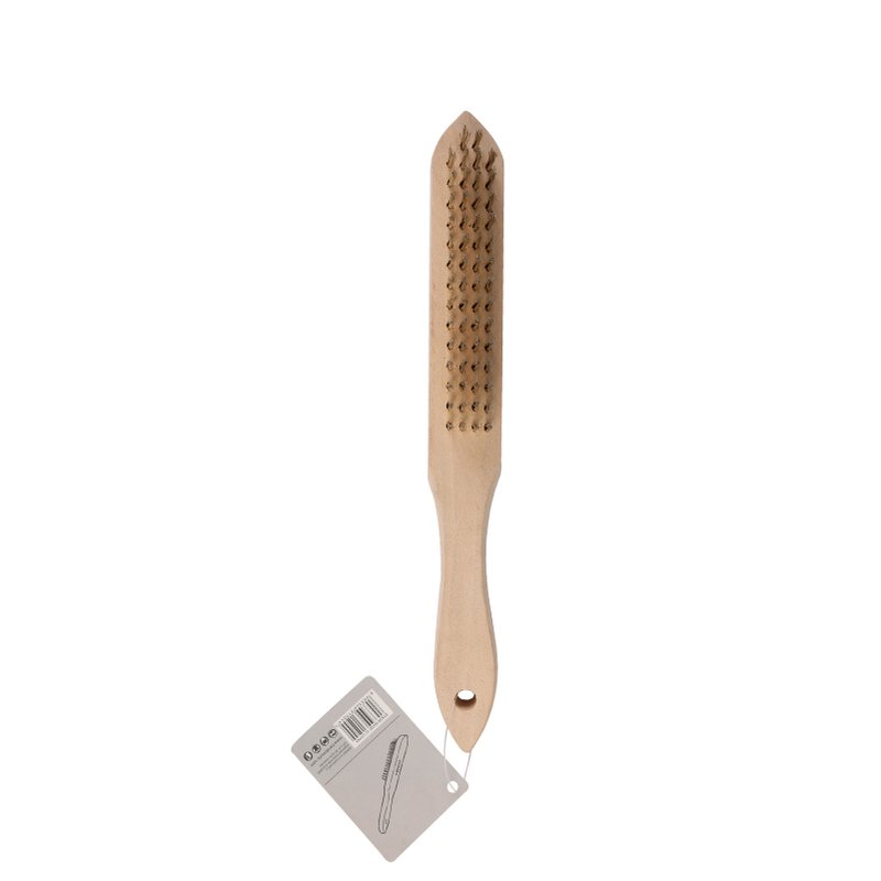 Cepillo De Alambre Bronce Mango Madera Kendo