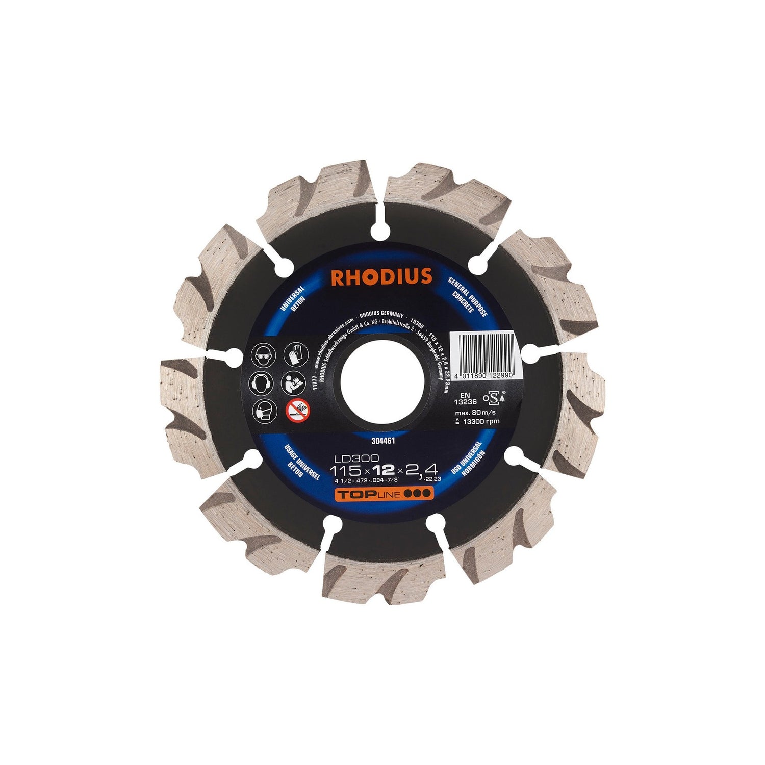 Disco De Corte De Diamante LD300 TOPline Rhodius
