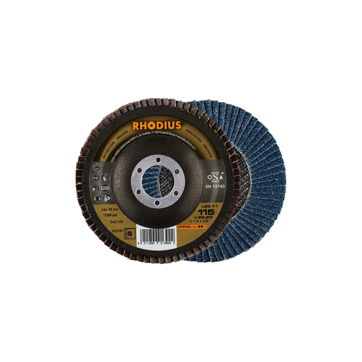 Disco Abrasivo de Lámina LGZ F1 PROline Rhodius