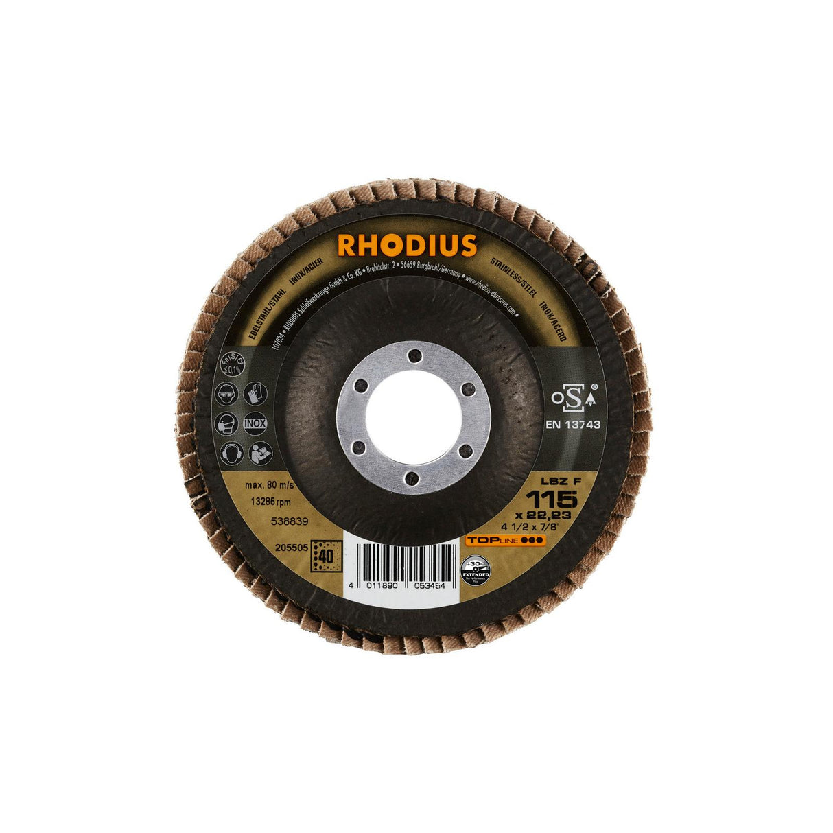 Disco Abrasivo de Lámina LSZ F EXTENDED TOPline Rhodius