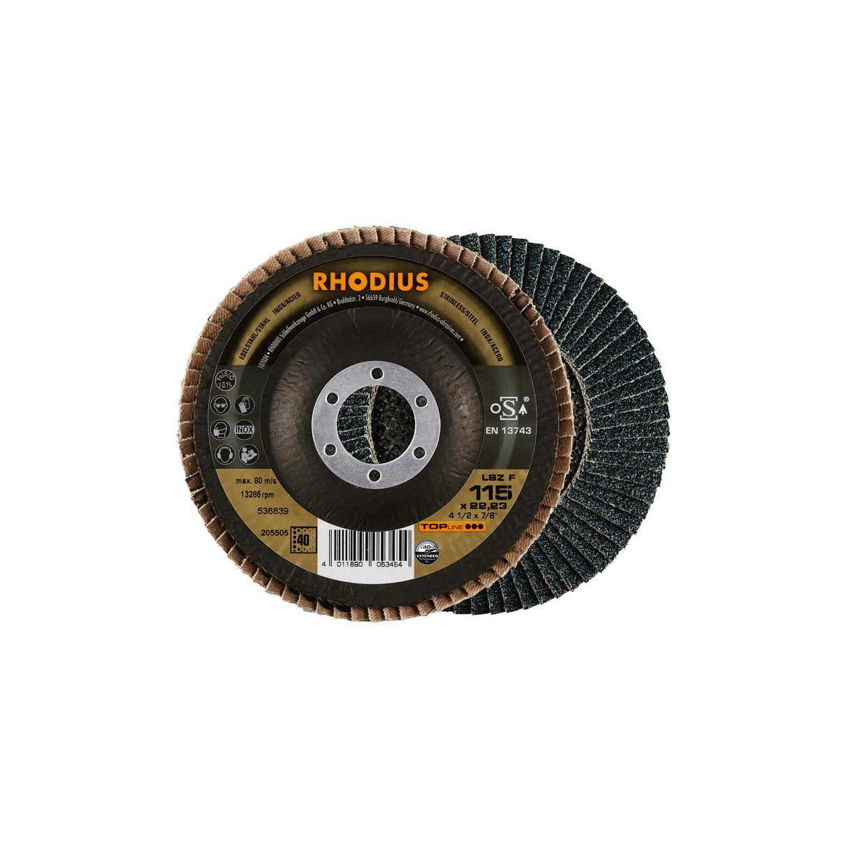 Disco Abrasivo de Lámina LSZ F EXTENDED TOPline Rhodius