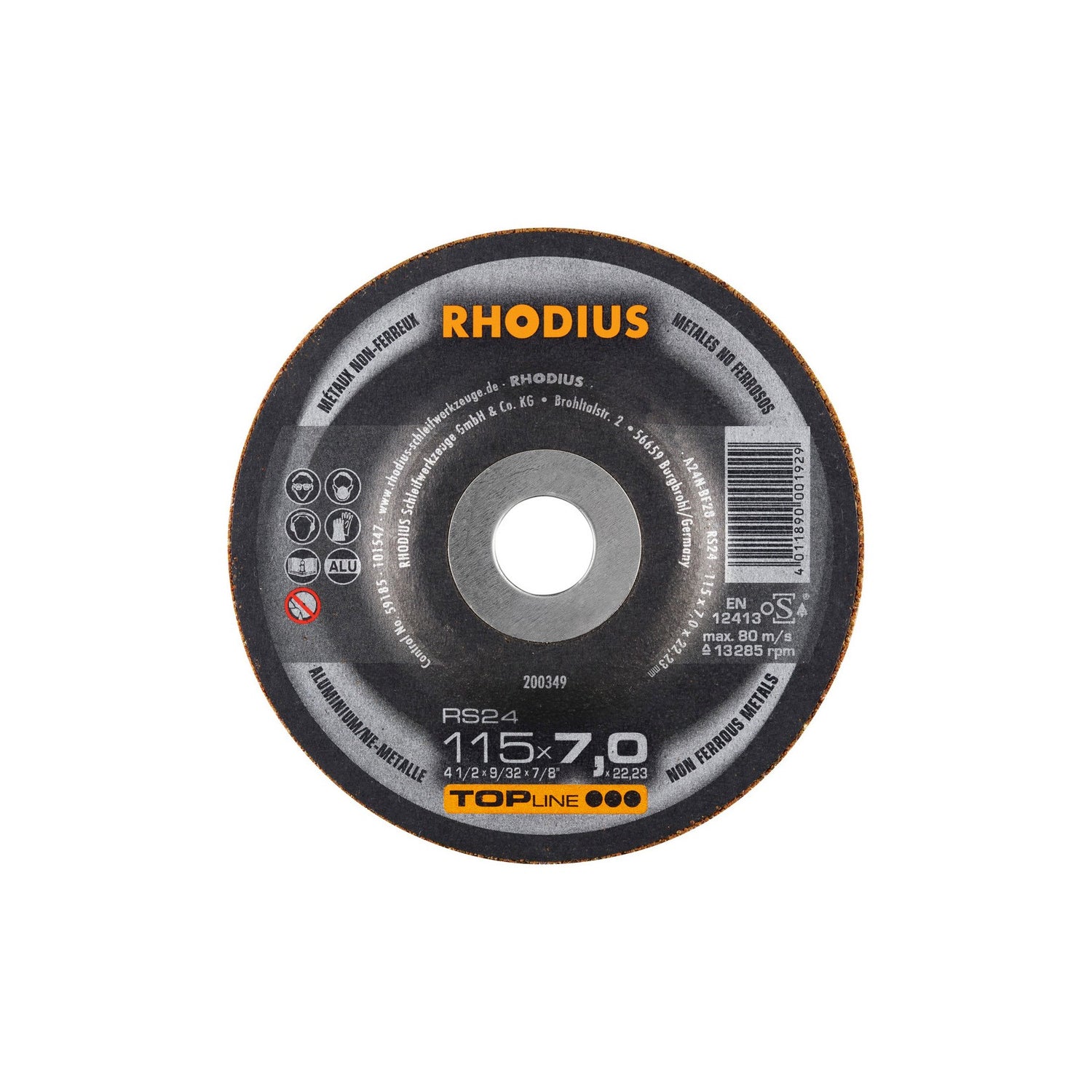 Disco De Desbaste RS24 TOPline Rhodius