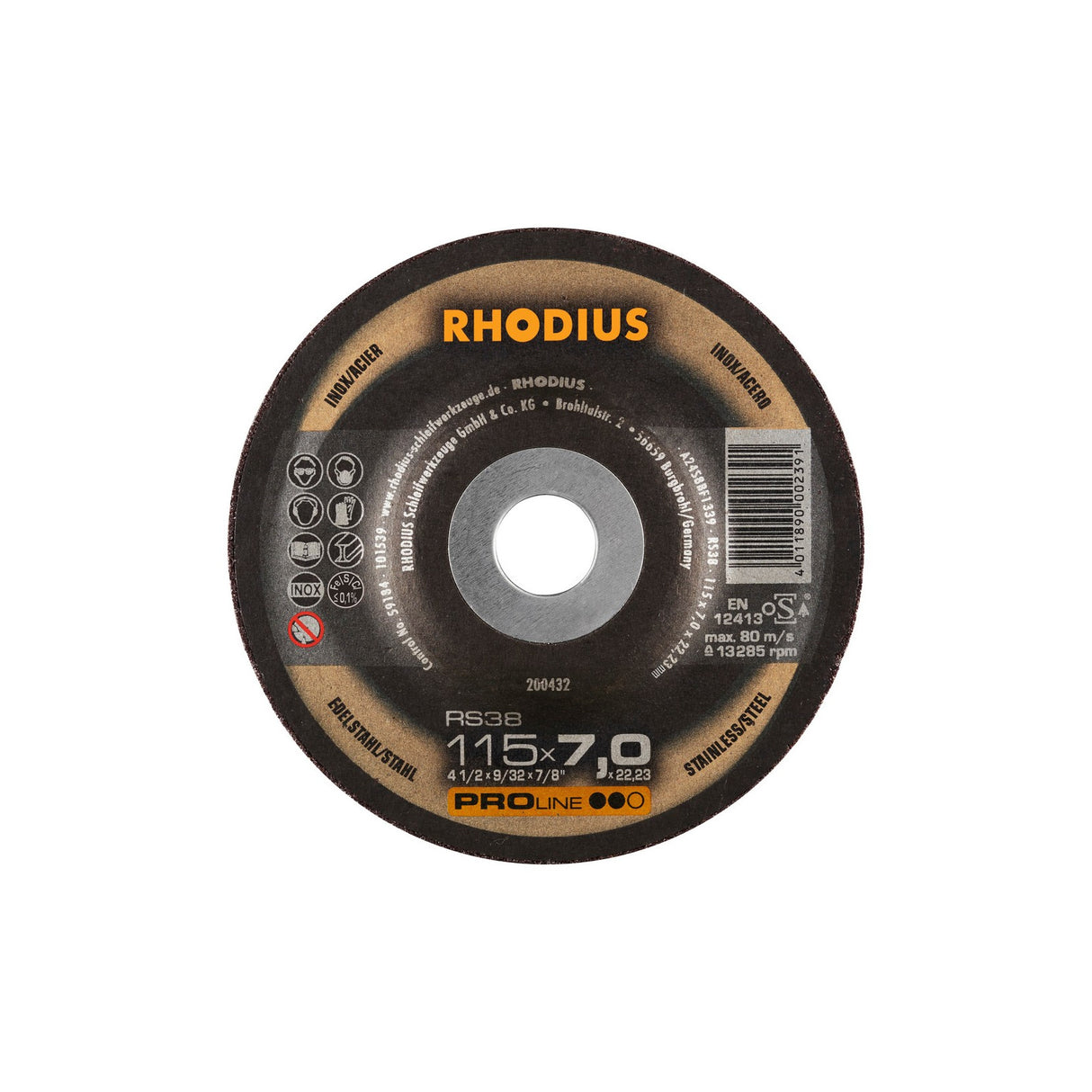 Disco De Desbaste RS38 PROline Rhodius