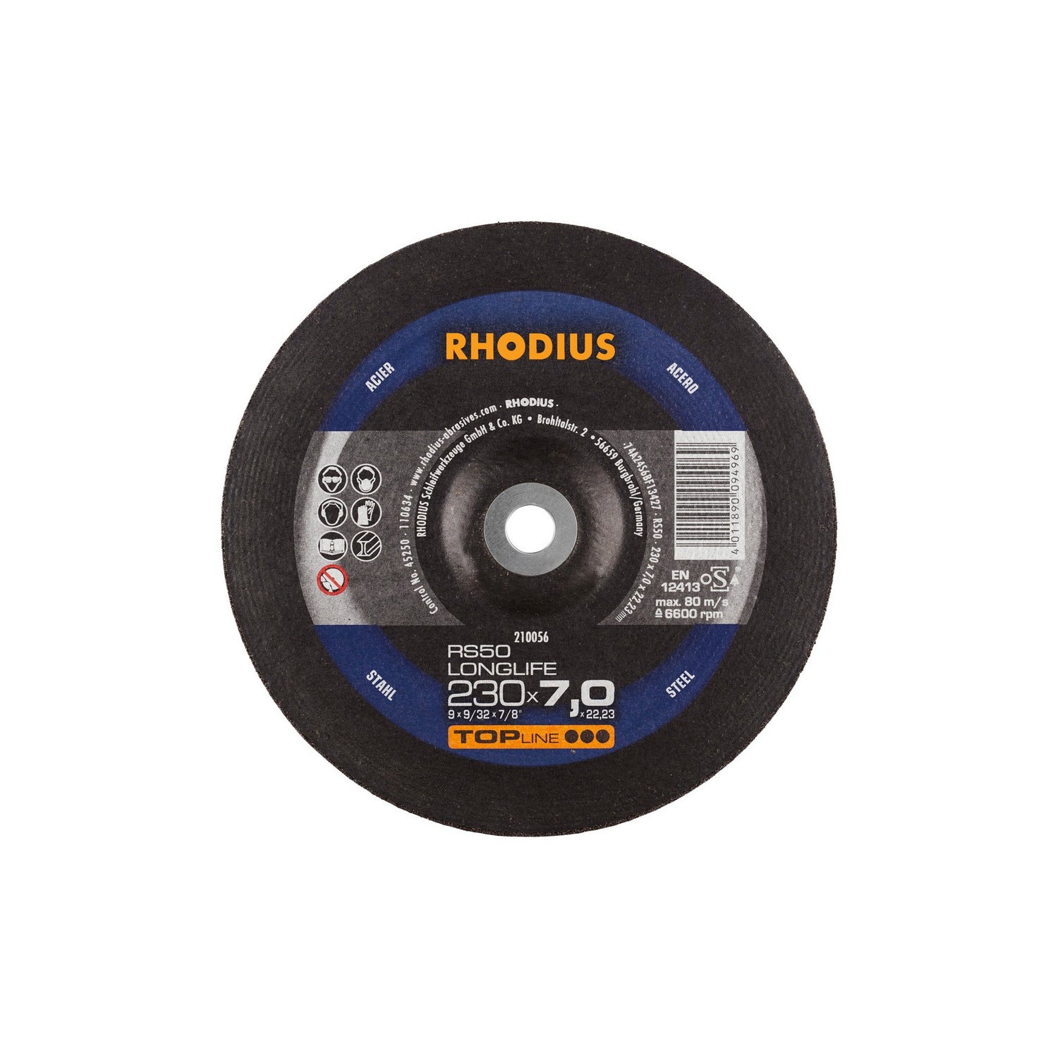 Disco De Desbaste RS50 LONGLIFE TOPline Rhodius