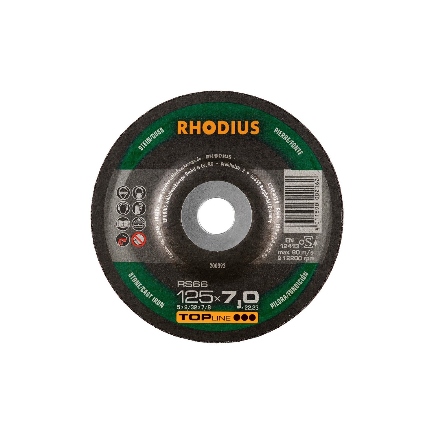 Disco De Desbaste RS66 TOPline Rhodius