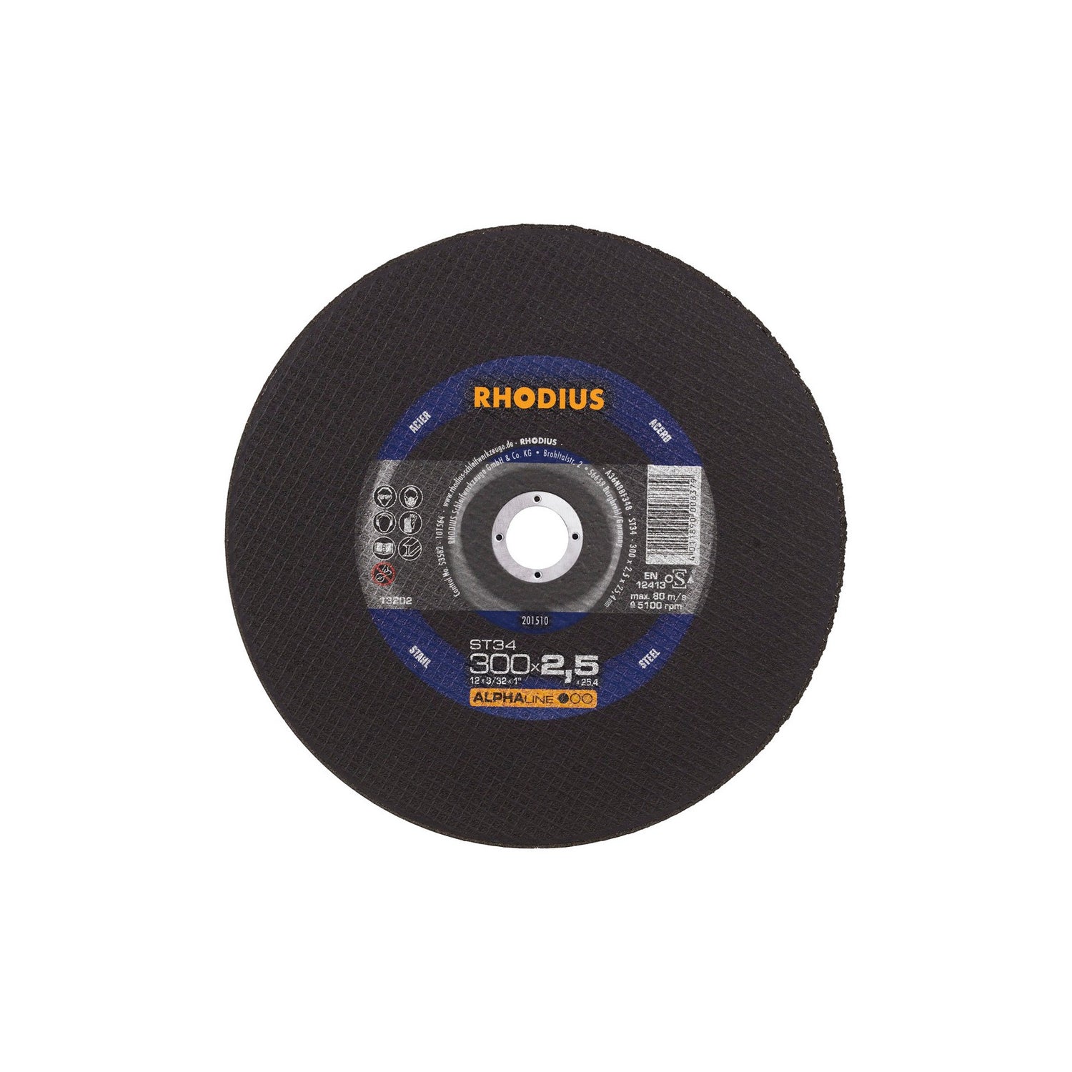 Disco De Corte Para Tronzar ST34 ALPHAline Rhodius