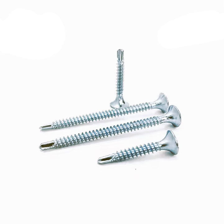 Tornillo para Volcanita Cabeza Plana Punta Broca Zincado SafeMax