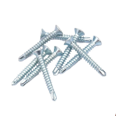 Tornillo para Volcanita Cabeza Plana Punta Broca Zincado SafeMax