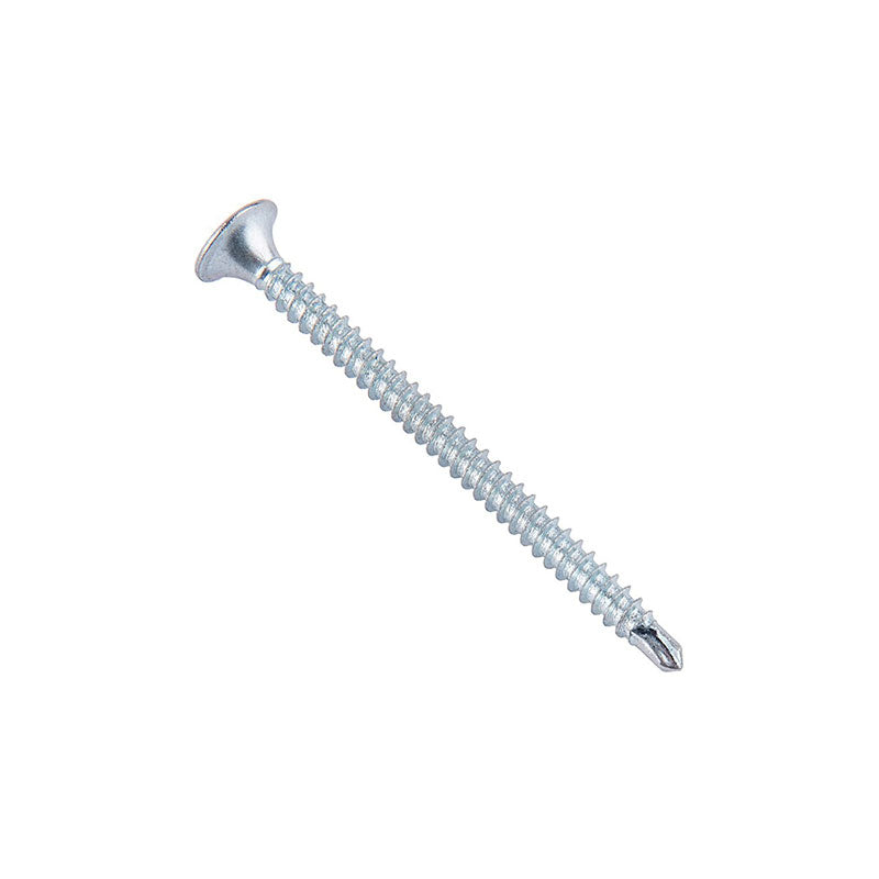 Tornillo para Volcanita Cabeza Plana Punta Broca Zincado SafeMax