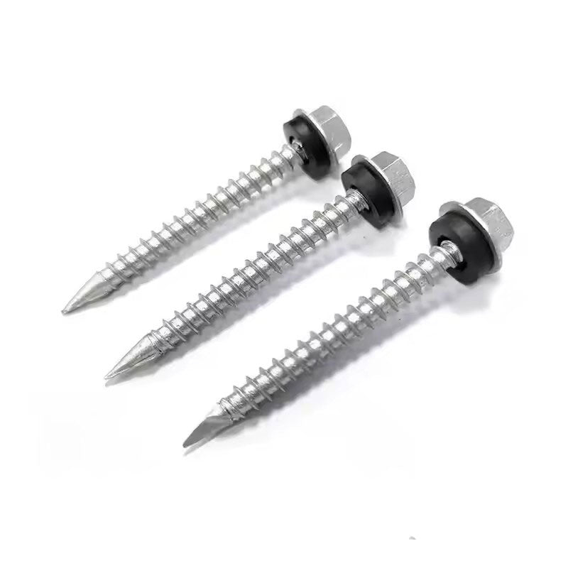 Tornillo Autoperforante Cabeza Hexagonal Punta Espada con Golilla EPDM Zincado SafeMax