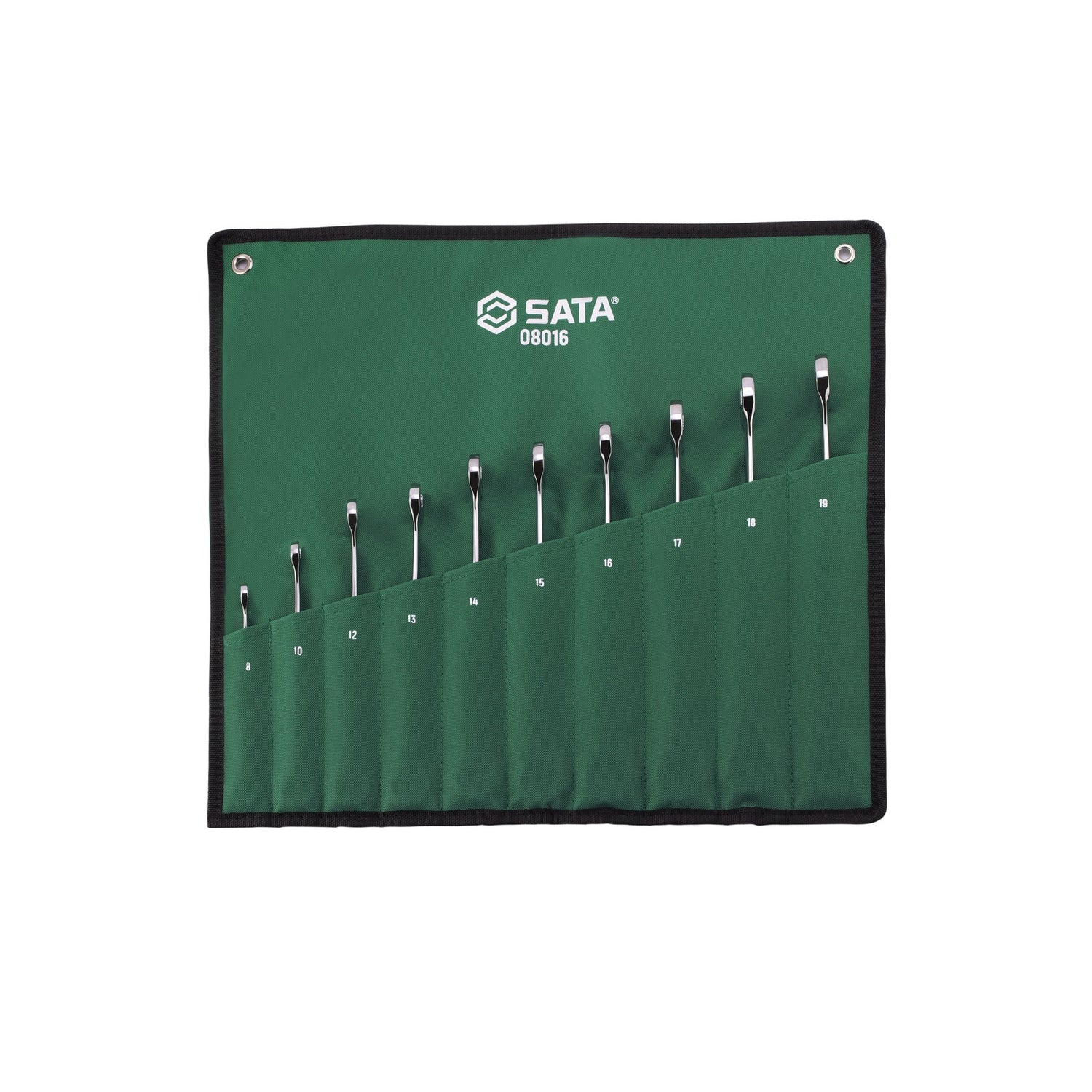 Juego Llaves Punta Corona Chicharra Invertido 8-19mm 10Pz Sata