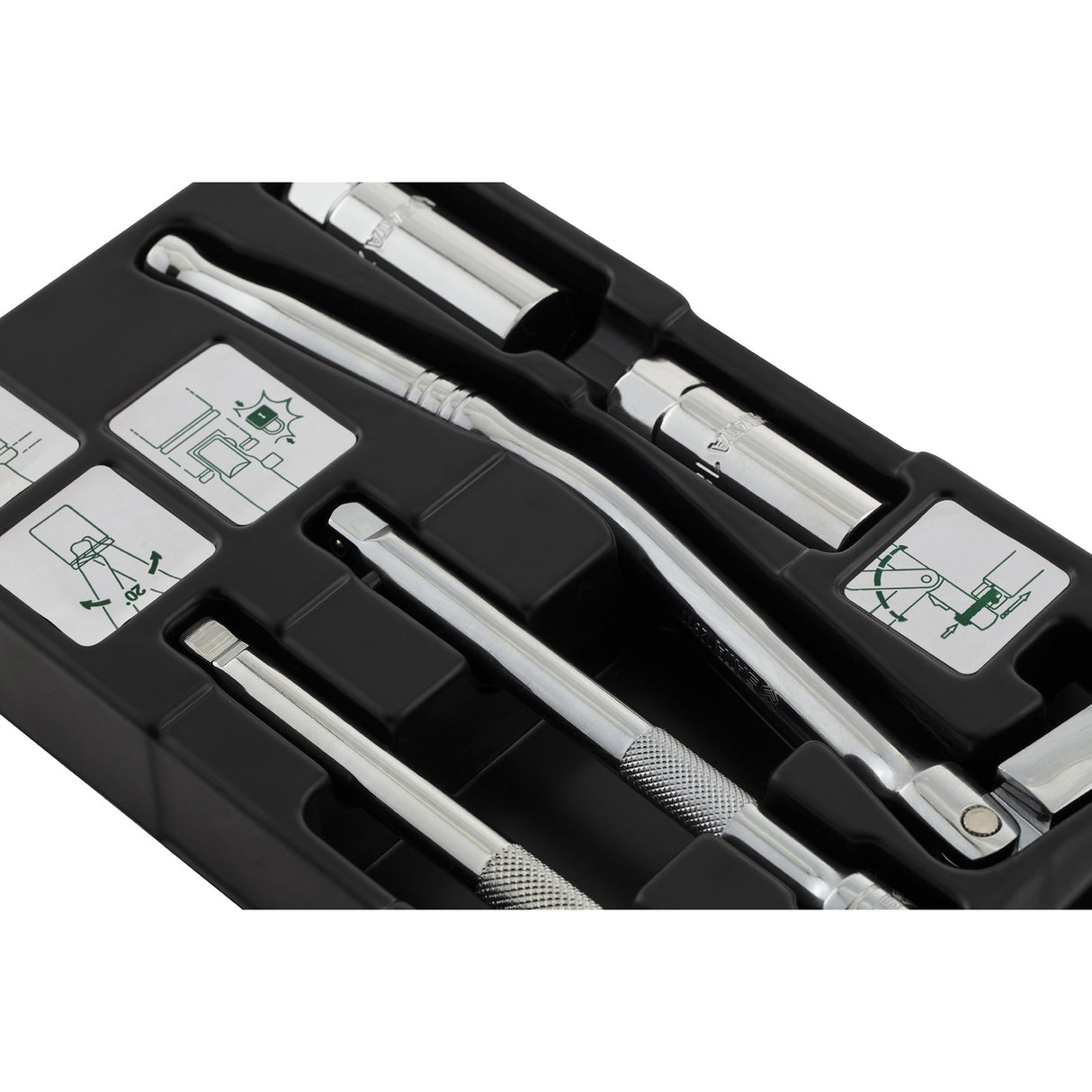 Juego Dados Punta Bujía 3/8" 5Pzs Sata