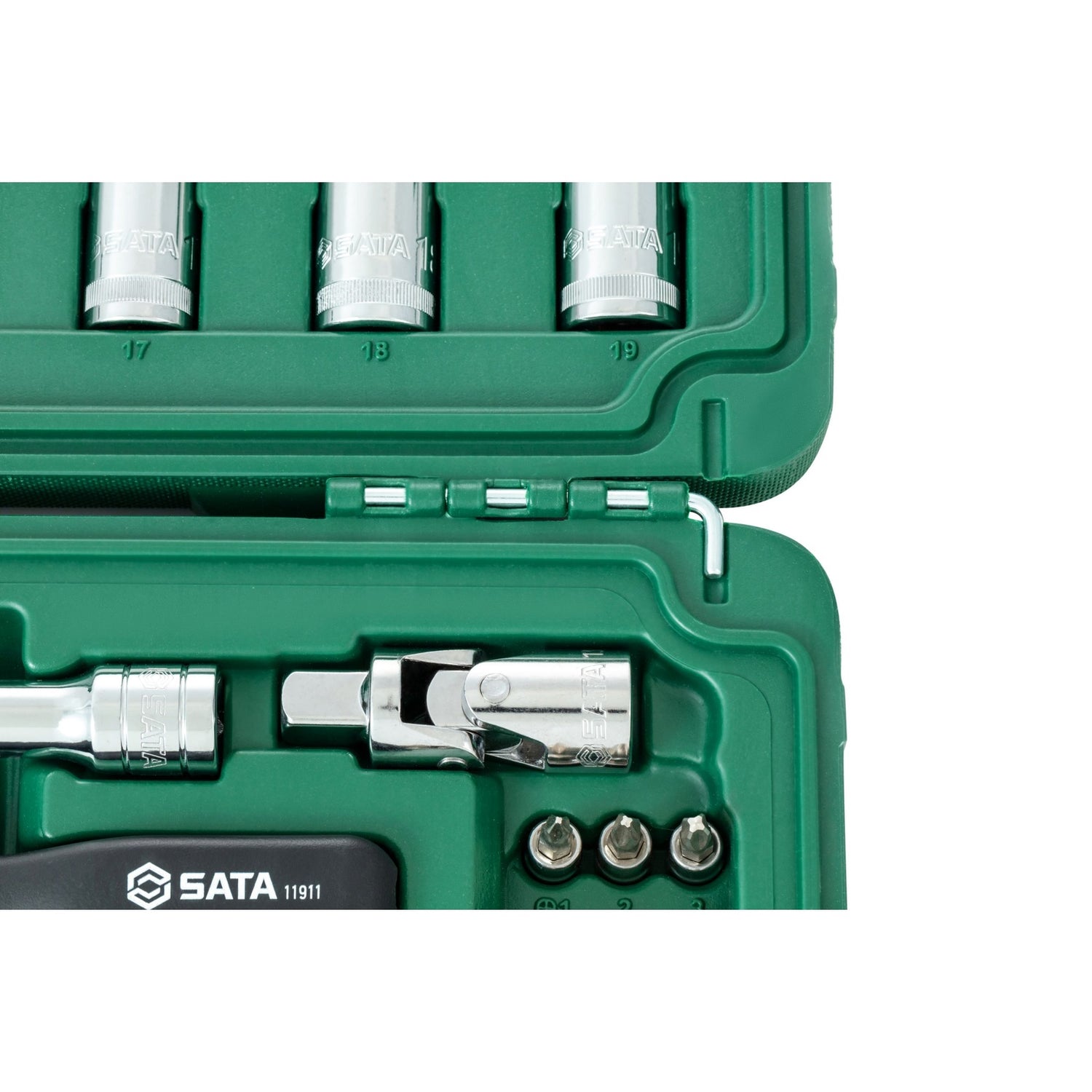 Juego Dados Hexagonal 1/2" 10-32mm 58Pzs Sata