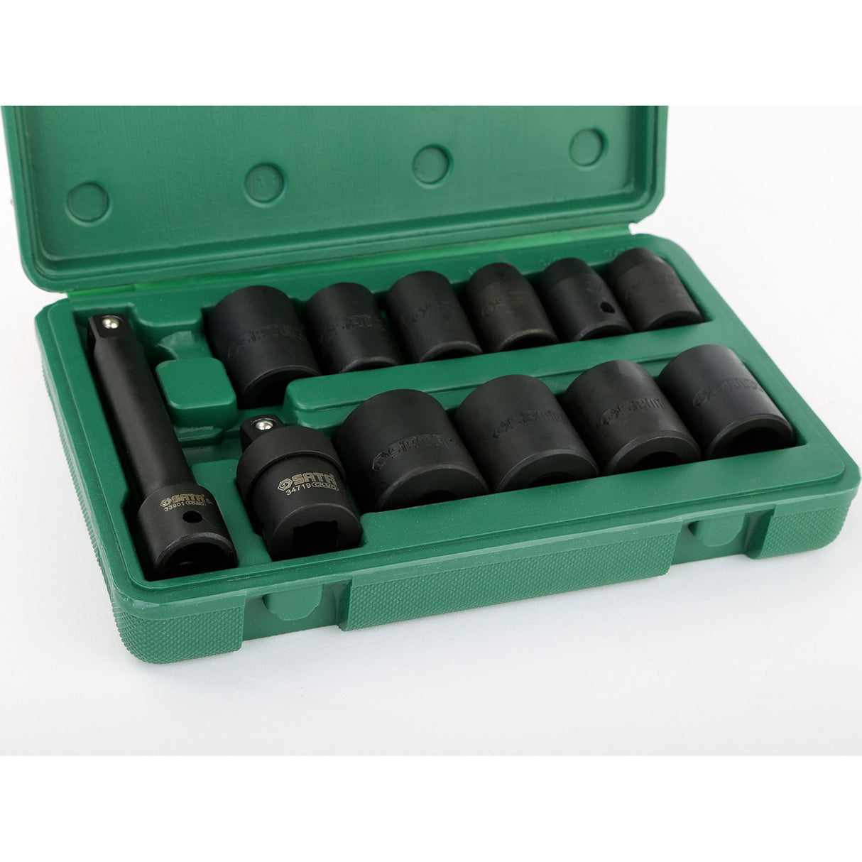 Juego Dados Impacto 1/2" 7/16"-1" 12Pzs Sata