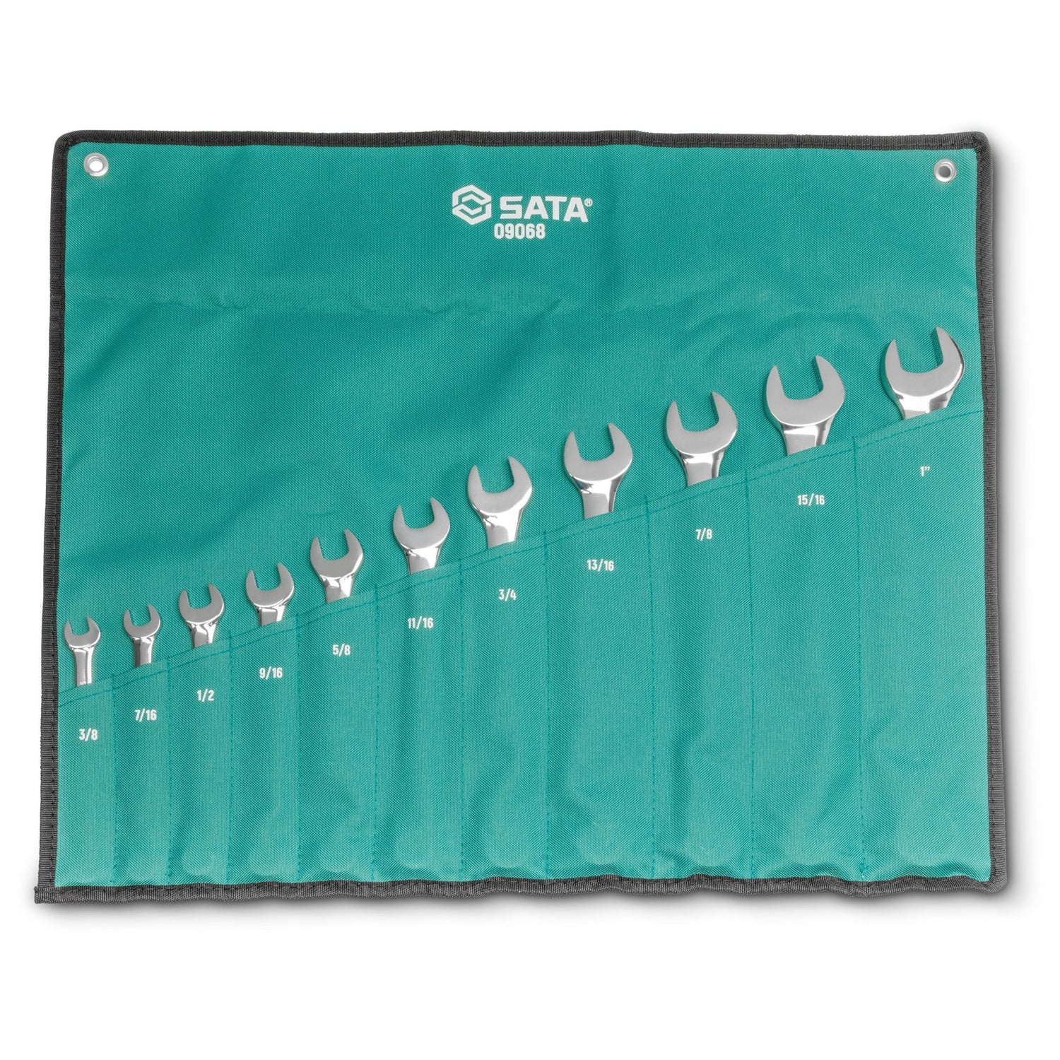 Juego Llaves Punta Corona 3/8"-1" 11Pzs Sata