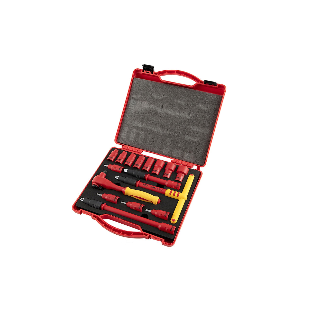 Juego Dados Hexagonal 3/8" Aislado VDE 8-22mm 16Pzs Sata