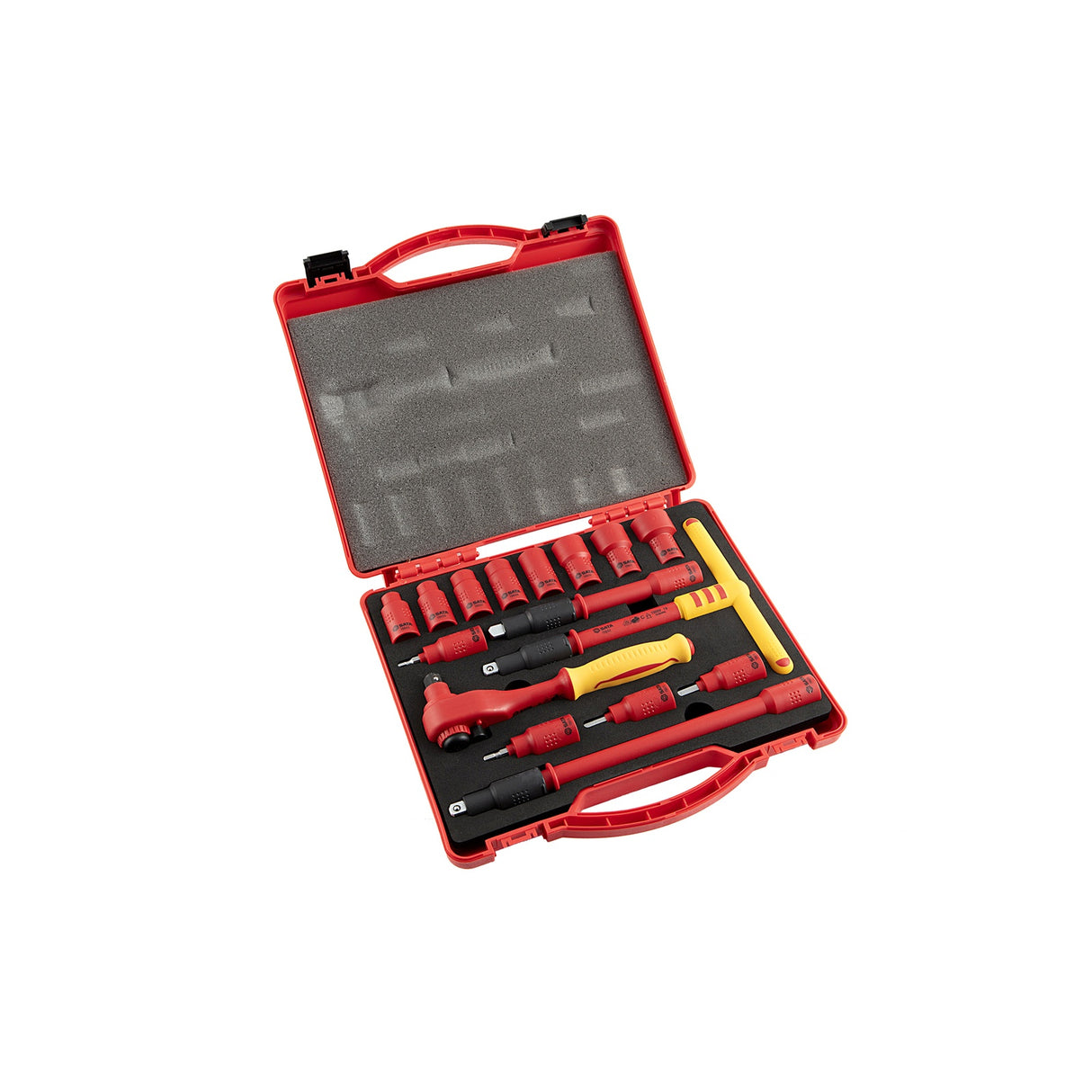 Juego Dados Hexagonal 3/8" Aislado VDE 8-22mm 16Pzs Sata