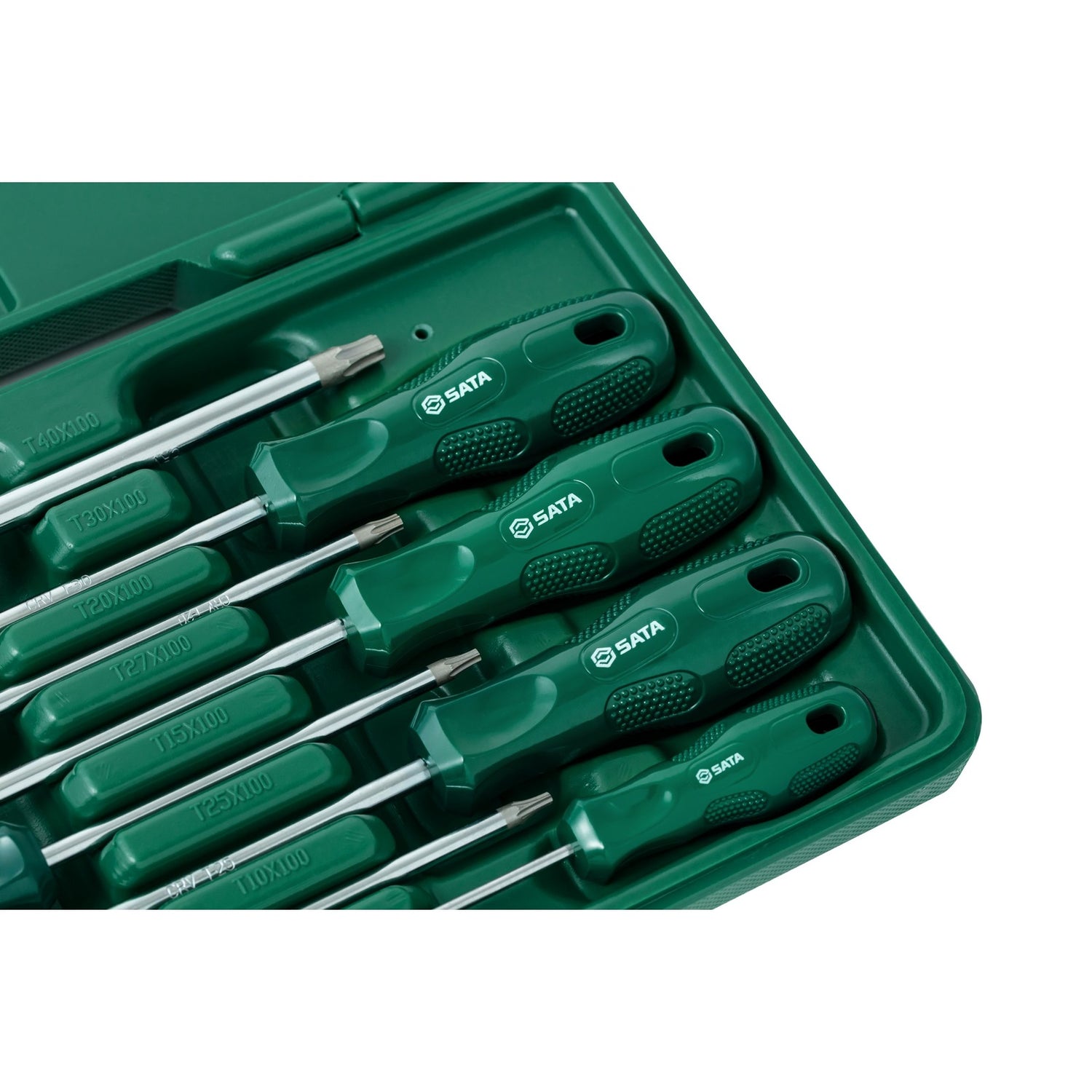 Juego Destornillador Torx SerieA T8-T40 8Pzs Sata