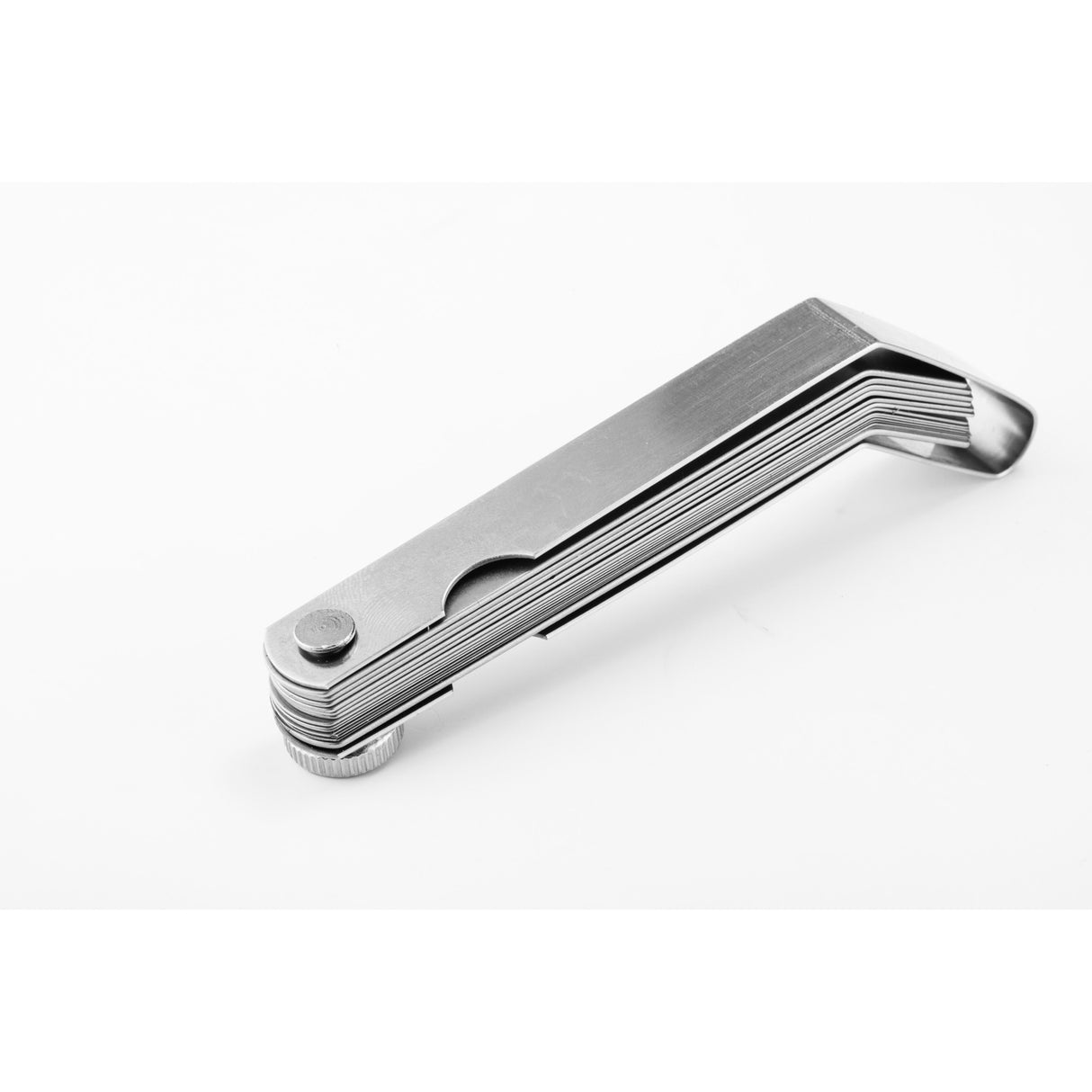 Set Calibrador Espacio Feeler mm Curvo 0.05-1.00mm 16Pzs Sata