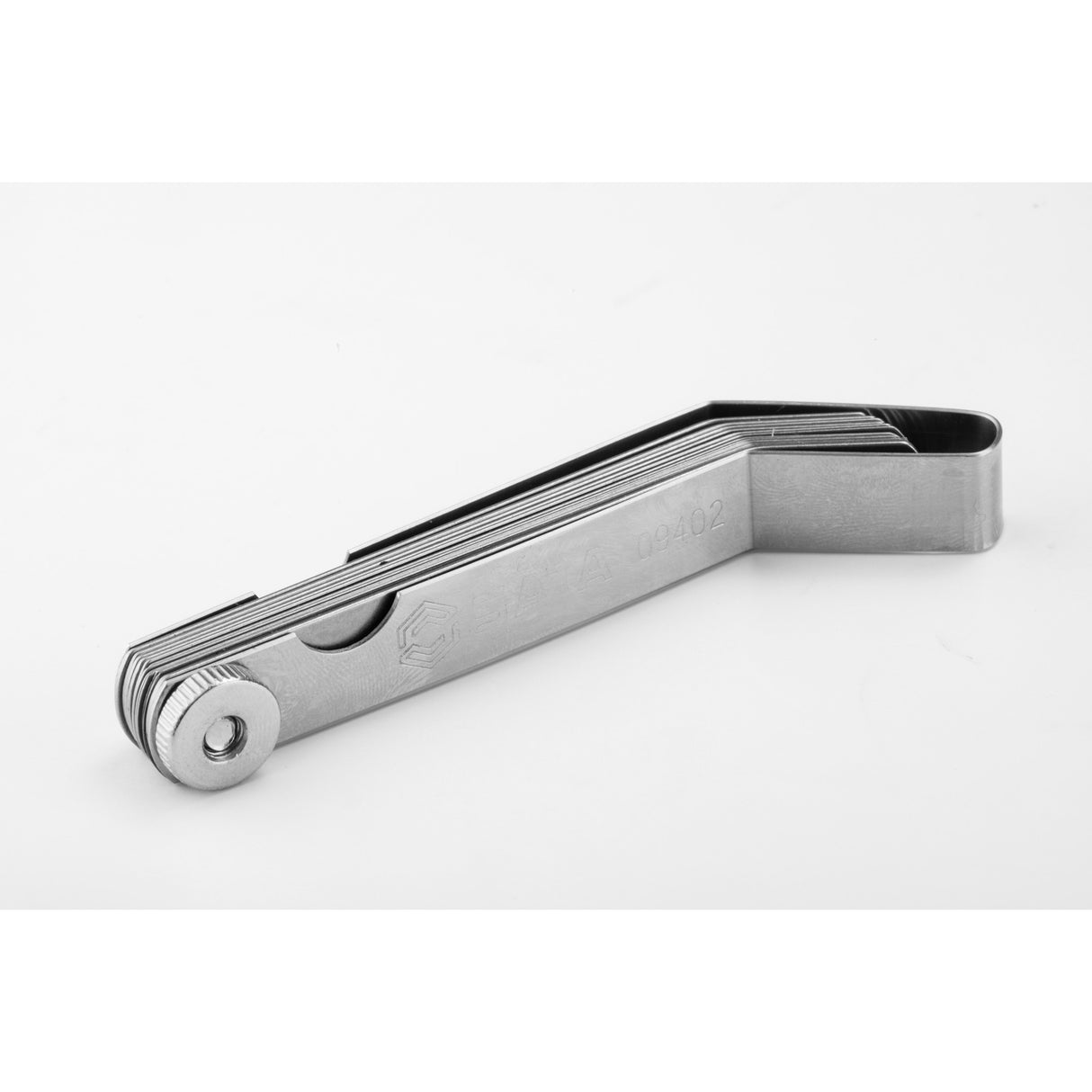 Set Calibrador Espacio Feeler mm Curvo 0.05-1.00mm 16Pzs Sata