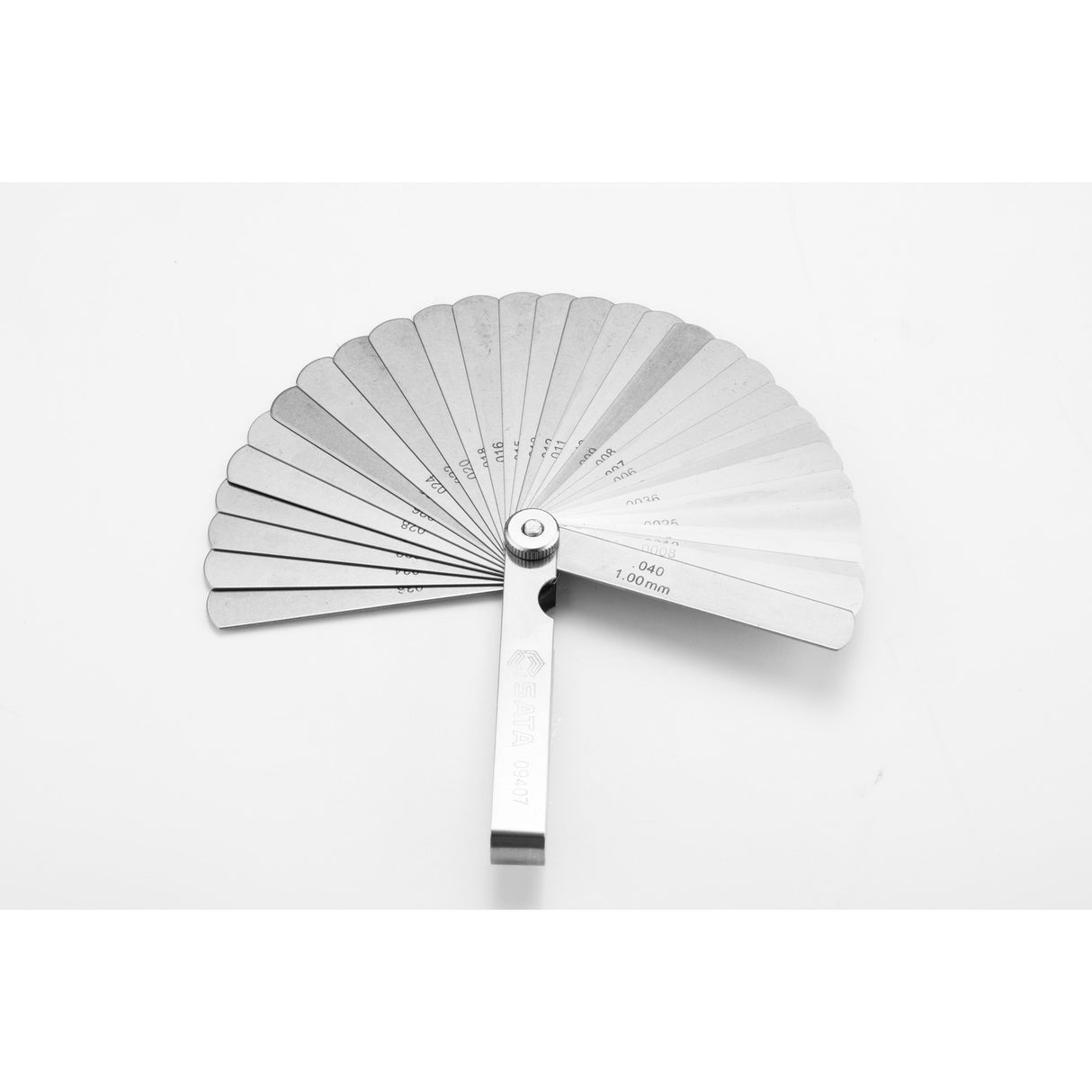 Set Calibrador Espacio Feeler mm pulg 0.02-1.00mm 32Pzs Sata