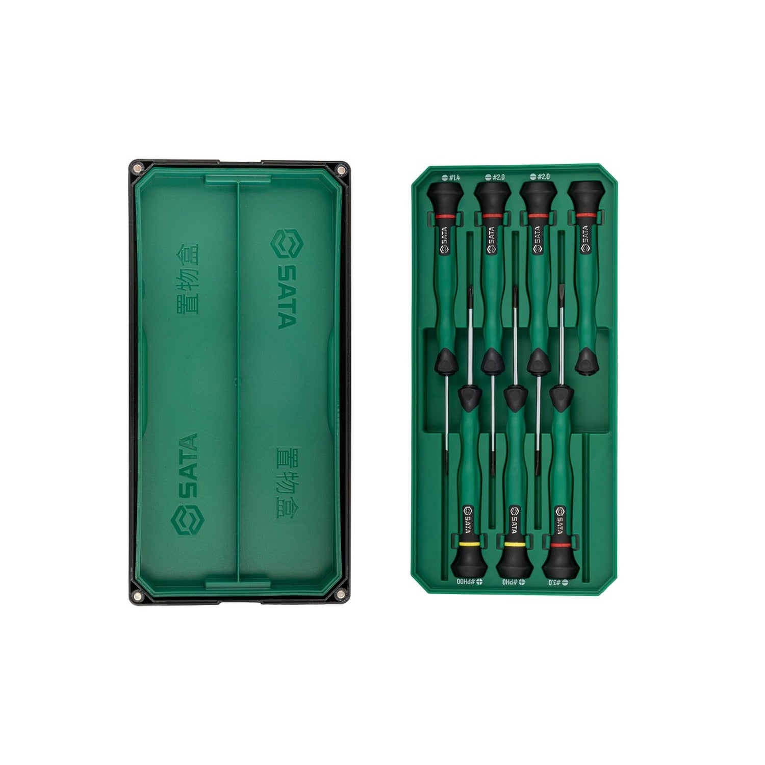 Juego Destornillador Precisión Phillips Paleta 6Pzs Sata