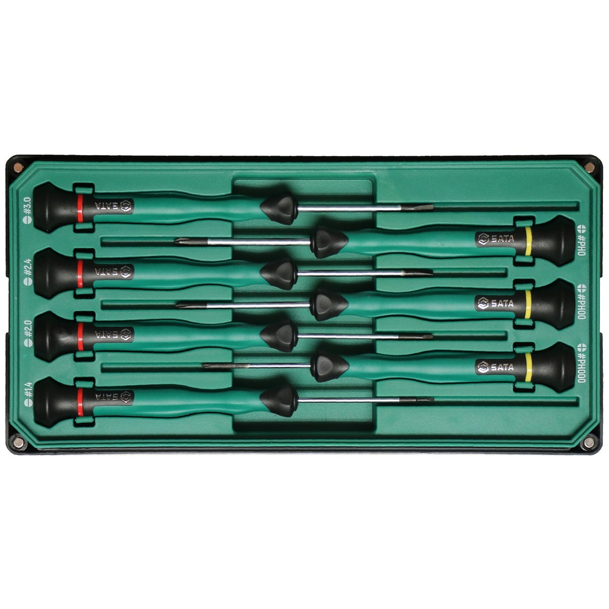 Juego Destornillador Precisión Paleta Phillips 7Pzs Sata