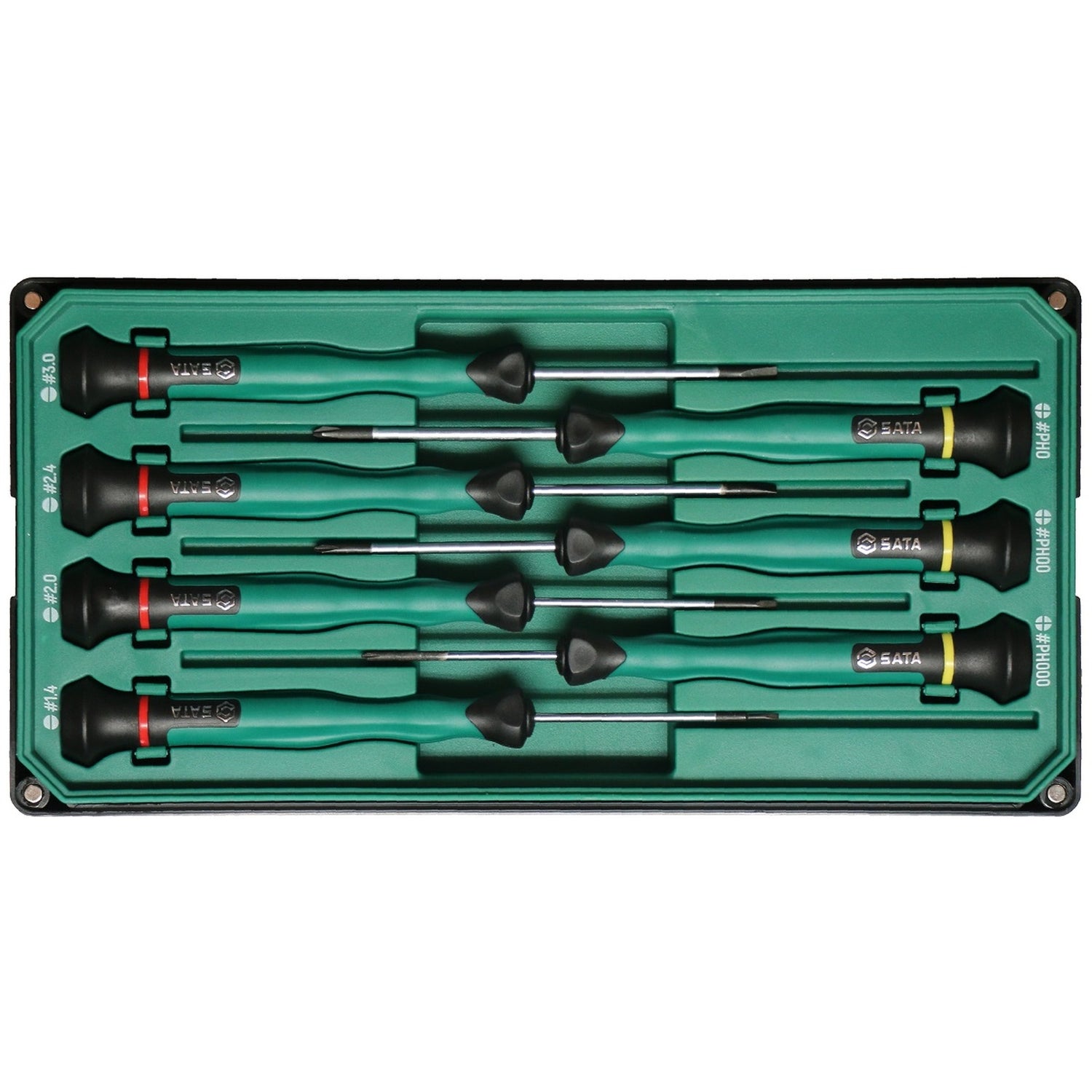 Juego Destornillador Precisión Paleta Phillips 7Pzs Sata