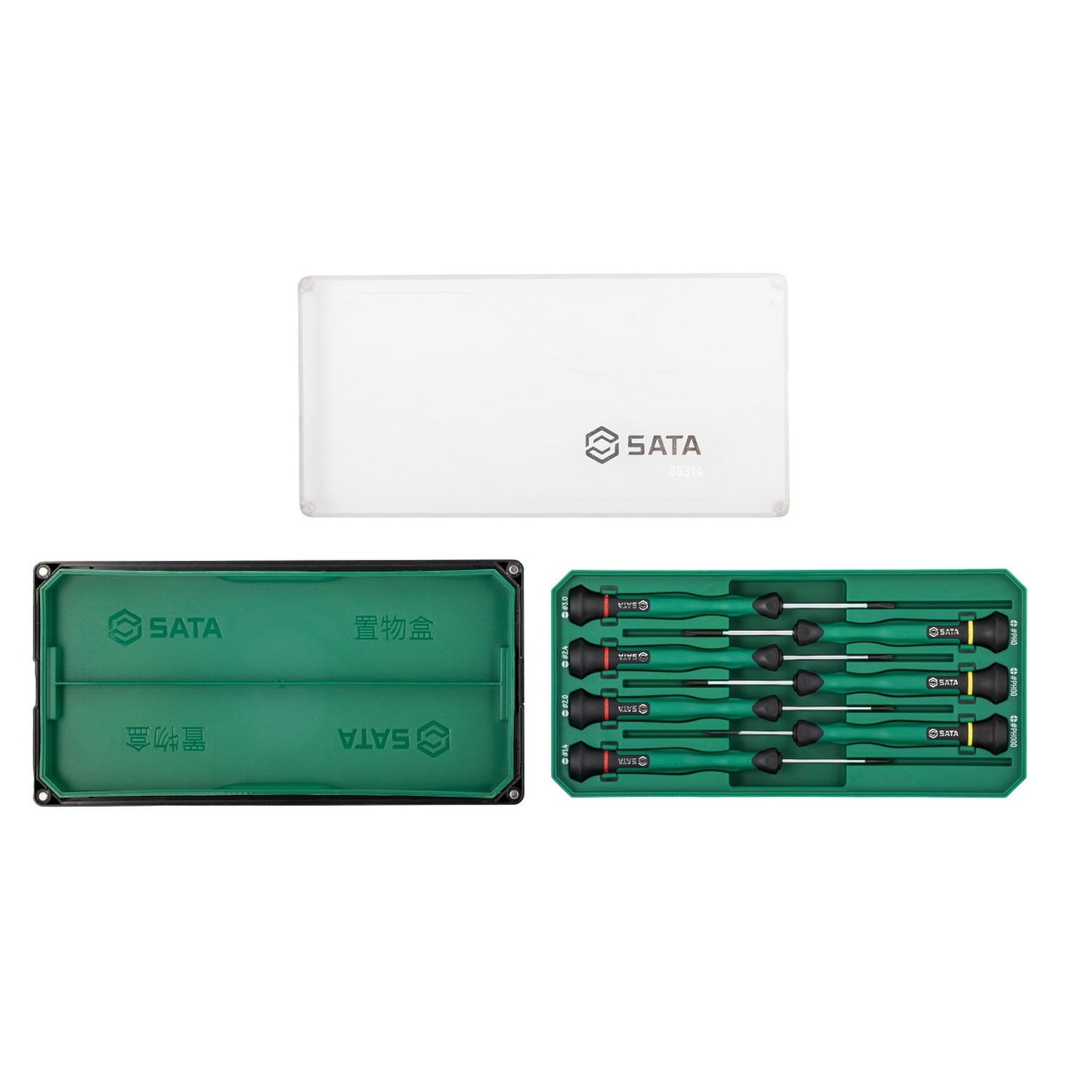 Juego Destornillador Precisión Paleta Phillips 7Pzs Sata