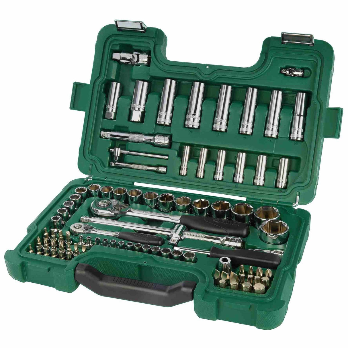 Juego Dados Hexagonal 1/4" y 1/2" 3.5-14mm 86Pzs Sata