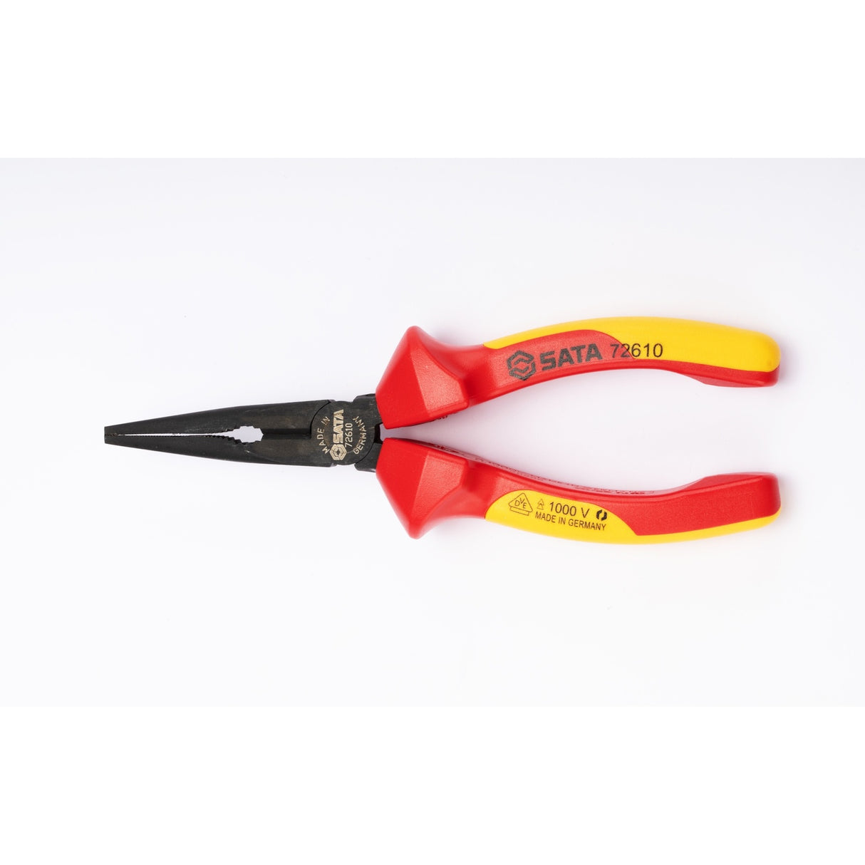 Alicate Media Caña Punta Larga Aislado VDE 1000V SerieG Sata