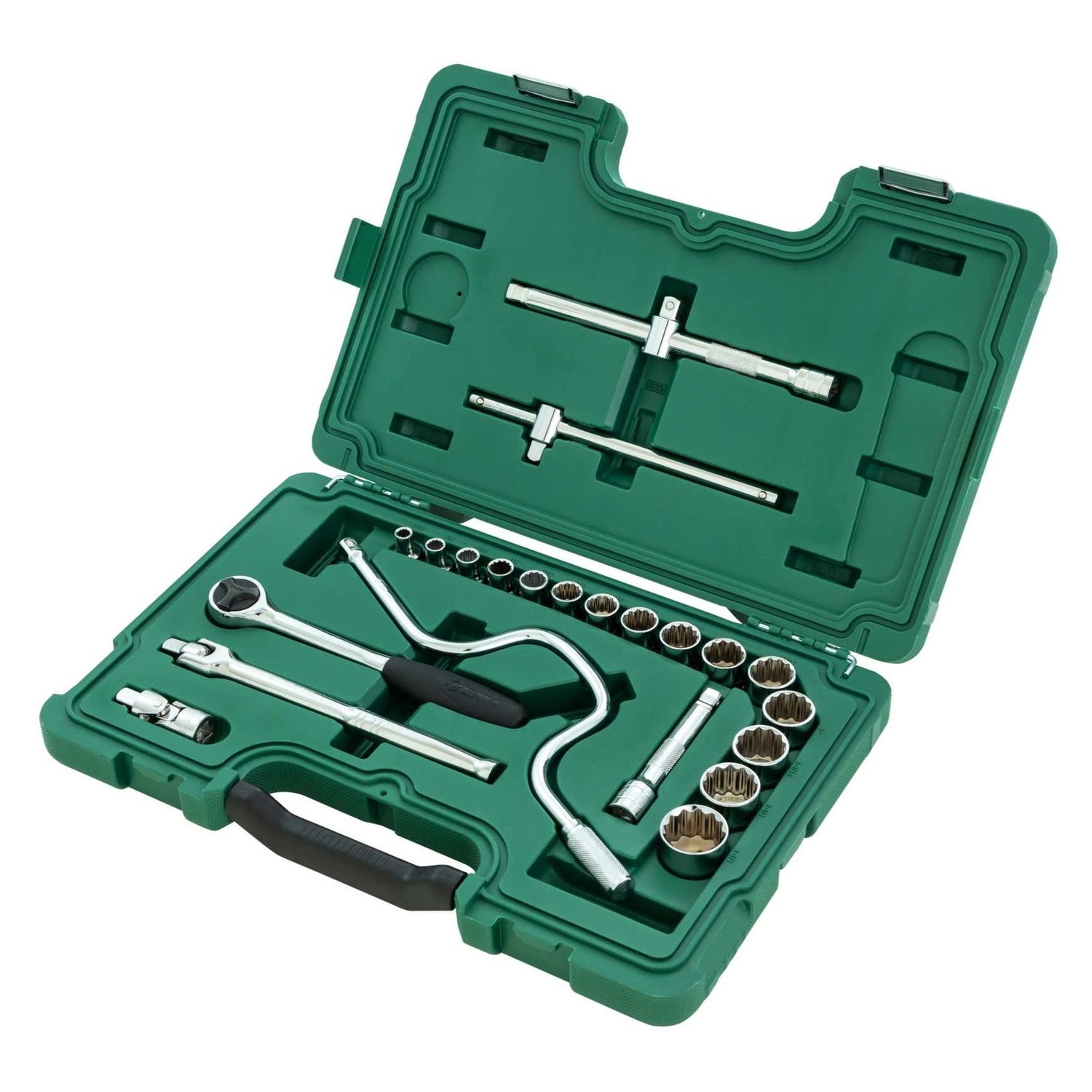 Juego Dados 12 Puntas 1/2" 5/16"-1.1/4" 22Pzs Sata