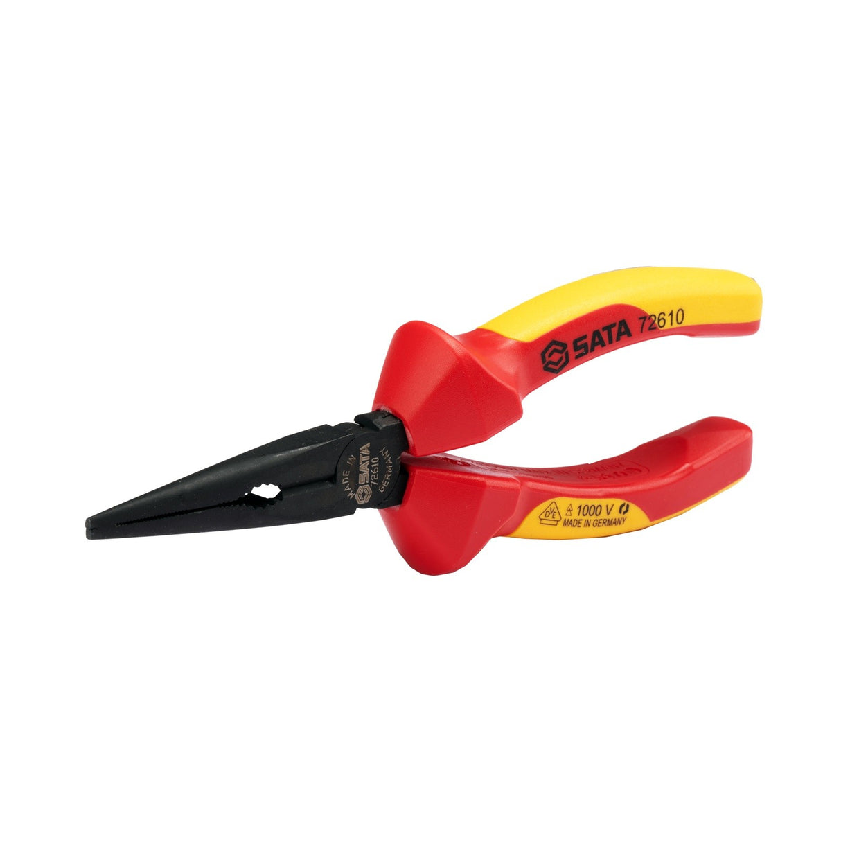 Alicate Media Caña Punta Larga Aislado VDE 1000V SerieG Sata