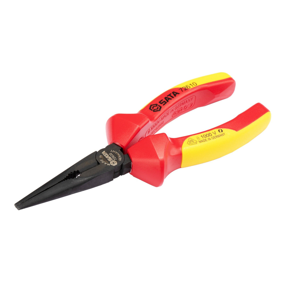 Alicate Media Caña Punta Larga Aislado VDE 1000V SerieG Sata