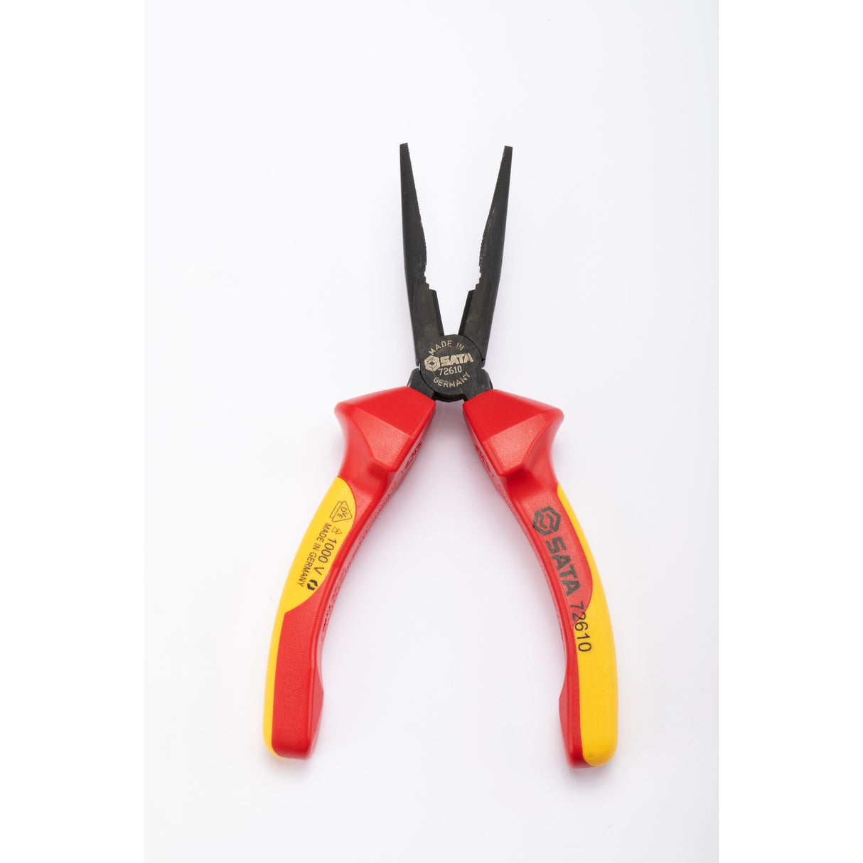 Alicate Media Caña Punta Larga Aislado VDE 1000V SerieG Sata