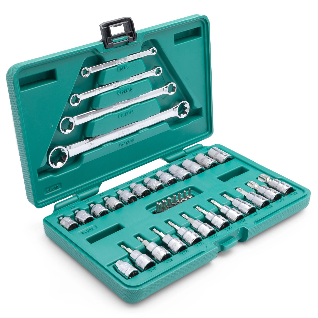 Juego Dados Torx 1/4"-3/8" 10-60m 35Pzs Sata