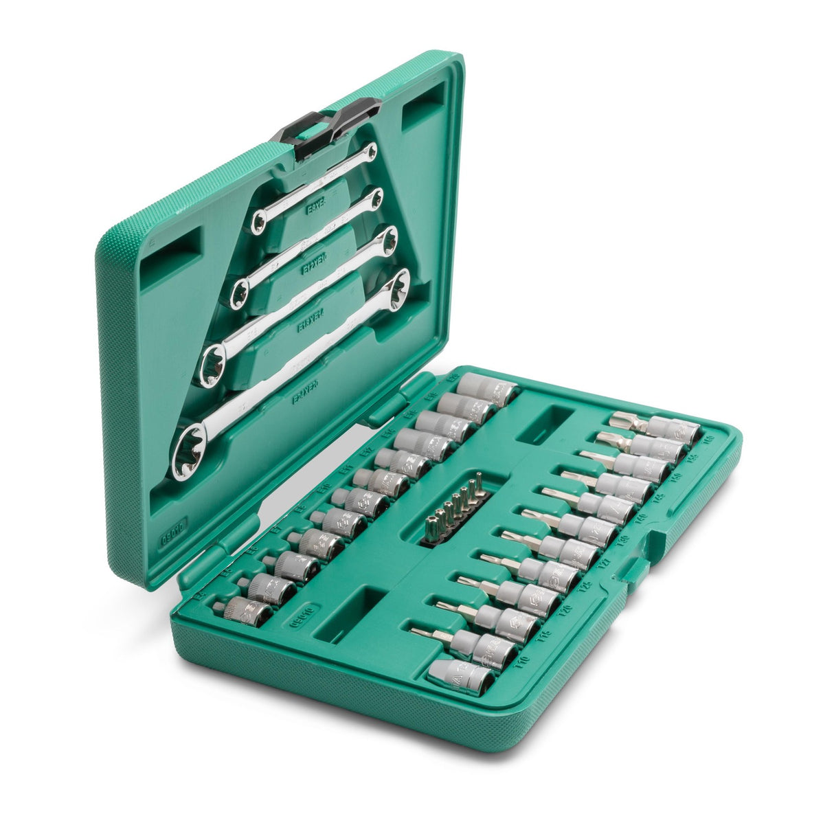 Juego Dados Torx 1/4"-3/8" 10-60m 35Pzs Sata