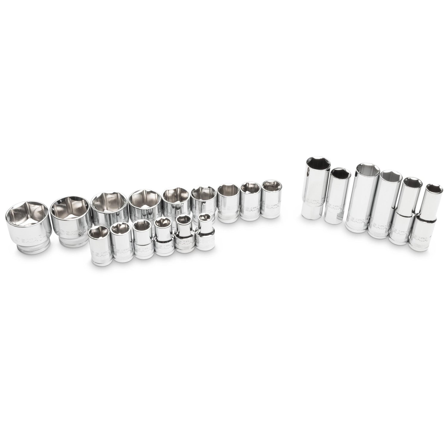 Juego Dados Hexagonal 1/2" 10-34mm 23Pzs Sata