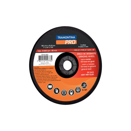 Disco de Desbaste para Acero y Metales Ferrosos Tramontina PRO