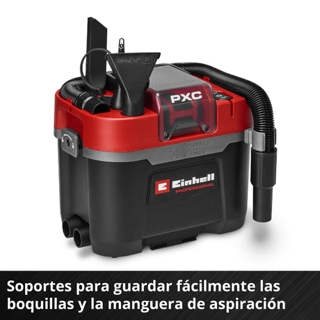 Aspiradora Polvo y Agua Inalámbrica 18V 10 L TP-VC 18/10 Solo Einhell - detalle 3