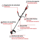 Desbrozadora Inalámbrica 2x18V 430 mm GP-BC 36/430 Solo Einhell - detalle 2