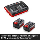 Kit Cortacésped Inalámbrico 2x18V 38 cm 45 L GE-CM 36/48 2x4,0Ah Einhell