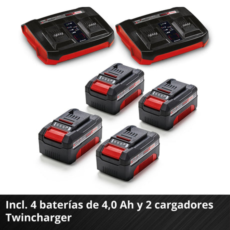 Kit Cortacésped Inalámbrico 2x18V 47 cm 65 L GP-CM 36/47 S 4x4,0Ah Einhell - detalle 4