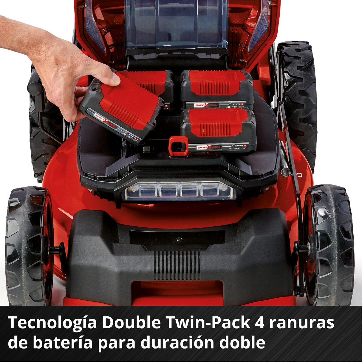 Kit Cortacésped Inalámbrico 2x18V 47 cm 65 L GP-CM 36/47 S 4x4,0Ah Einhell - detalle 8