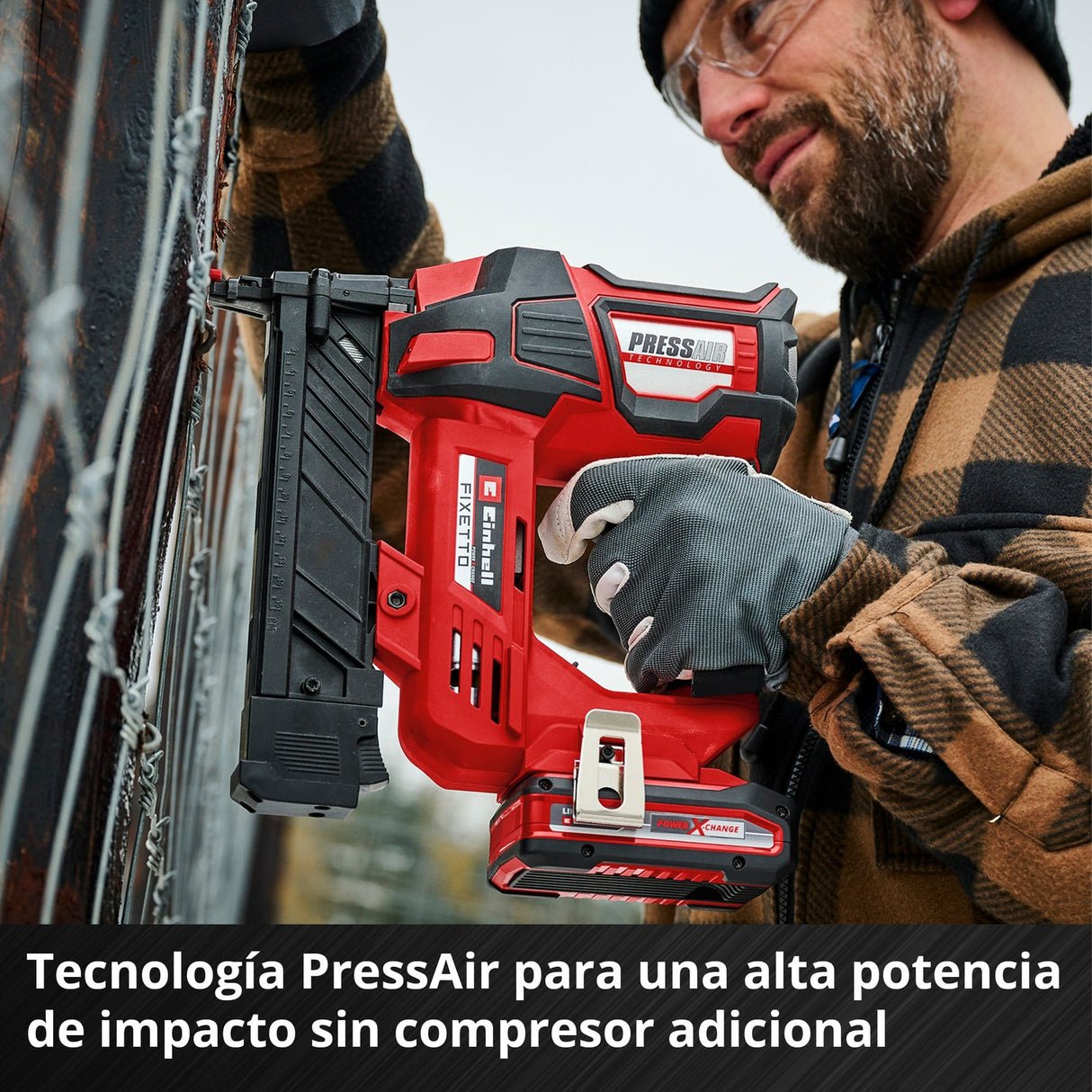 Engrapadora Inalámbrica 18V 10-38 mm FIXETTO 18/38 S Einhell - detalle 4